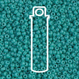 11/0  Miyuki Seed Beads  (Opaque Turquoise Green)  *approx 23 gram tube