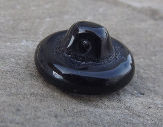 Button (Czech Glass)  Happy Face  14mm Diam (sold individually) - Mhai O' Mhai Beads
 - 2