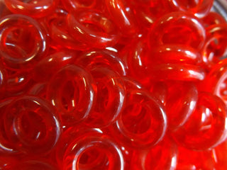 Czech Glass Donuts (14mm Size) Red  *See Drop Down for Options - Mhai O' Mhai Beads
