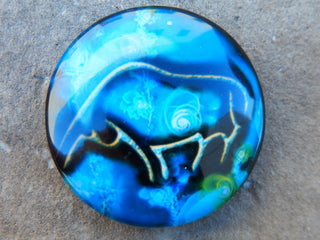 Cabochon (Glass)  *Zodiak Signs  35 mm Diam Size (CLICK TO SEE DESIGN OPTIONS!) - Mhai O' Mhai Beads
 - 2