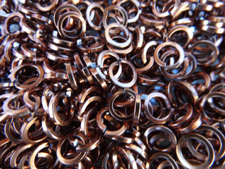 Anodized Aluminum *SQUARE wire rings. - Mhai O' Mhai Beads
 - 2