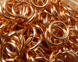 20 Gauge Copper Saw Cut Jump Rings. - Mhai O' Mhai Beads
