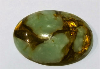 Cabochon (Semi Precious Regalite and Copper) 40x30x7.5~8.5mm