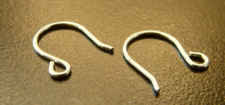 Sterling Silver (Small- Great for the delicate ear or childrens) Ear Wires.  (Packed per pair) *12 x 8 mm