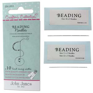 Crafters Collection-  Beading Asst Pack Needles  (10 Needles)  *John James