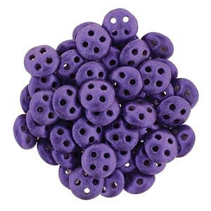 CzechMates (QUADRALENTIL)  6mm (10 gr)  *Metallic Suede Purple - Mhai O' Mhai Beads
