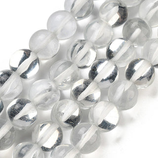 Etherial Glass Beads.  Round,  8mm; Hole: 1.3~1.6mm, *Approx 45 Beads (See Color Options)