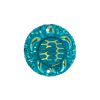 Resin.  Sew-on Turtle Sparkle 'Stone" (Cabochon)-  10pcs.  Round 25mm.    Blue AB
