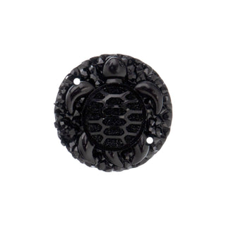Resin.  Sew-on Turtle Sparkle 'Stone" (Cabochon)-  10pcs.  Round 25mm.    Blue AB