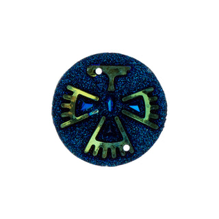 Resin.  Sew-on Eagle Sparkle 'Stone" (Cabochon)-  10pcs.  Round 25mm.    *See Color Options