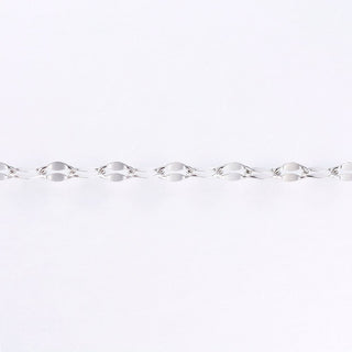 Handmade 304 Stainless Steel Cable Chains, Soldered, Stainless Steel Color, 4x2x0.3mm  *Sold by the Foot