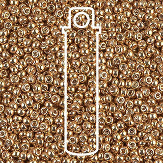 11/0 Miyuki Round Seed Beads (Galvanized Yellow Gold)  *approx 23 gram tube