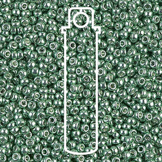11/0 Miyuki Round Seed Beads (Galvanized Green)  *approx 24 gram tube