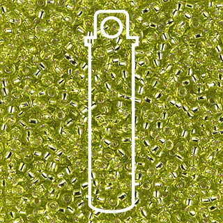11/0 Miyuki Round Seed Beads (S/L Chartreuse)  *approx 24 gram tube