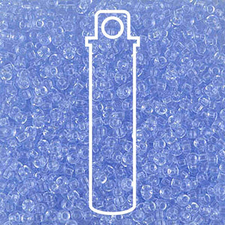 11/0 Miyuki Round Seed Beads (Transparent Light Cornflower Blue)  *approx 24 grams.