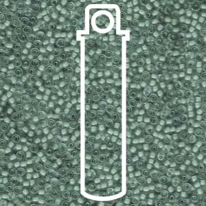 11/0 Miyuki Round Seed Beads  (Semi-Matte Slate Blue Lined Gray/Grey)  *approx 24 gram tube