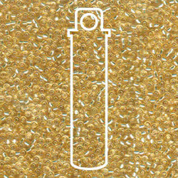 11/0 Miyuki Round Seed Beads  (S/L Silver Lined Pale Gold)  *approx 23 gram tube