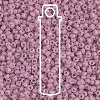 11/0 Miyuki  Round Seed Beads  (Matte Opaque Light Rose)  *approx 23.5 gram tube
