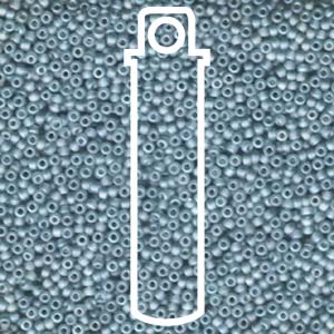 11/0 Miyuki  Round Seed Beads  (Matte Opaque Pale Denim Luster)  *approx 22.5 gram tube