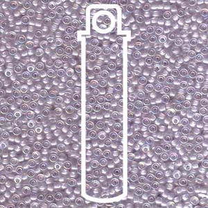 11/0 Miyuki  Round Seed Beads  (Lined Lavender AB)  *approx 24 gram tube
