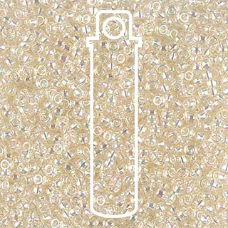 11/0 Miyuki  Round Seed Beads  (Crystal Ivory Gold)  *approx 24 gram tube