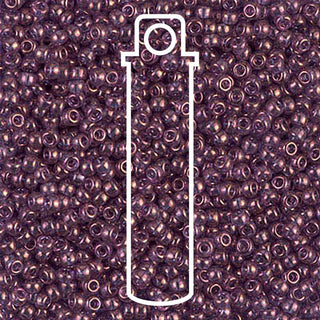 11/0 Miyuki Round Seed Beads (Amethyst Gold Luster)  *approx 23 gram tube