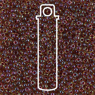 11/0  Miyuki Seed Beads  (Lined Peridot Luster)  *approx 23 gram tube