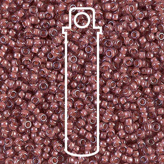 11/0 Miyuki Round Seed Beads (Lined Berry Luster)  *approx 24 gram tube