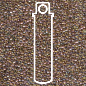 11/0 Miyuki Round Seed Beads (Amethyst Lined Light Topaz)  *approx 24 gram tube