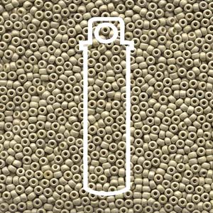 11/0 Miyuki Round Seed Beads (Duracoat Matte Silver)  *approx 23 gram tube