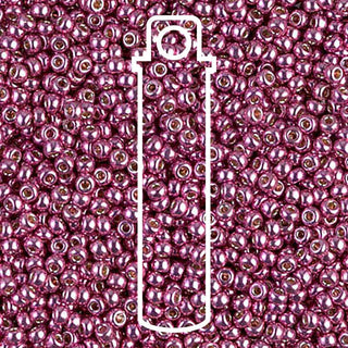11/0 Miyuki Round Seed Beads (Duracoat Galvanized Hot Pink)  *approx 23 gram tube