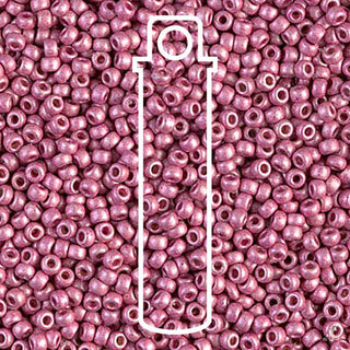 11/0 Miyuki Round Seed Beads (Duracoat Galvanized MATTE Hot Pink)  *approx 23 gram tube