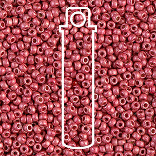 11/0 Miyuki Round Seed Beads (Duracoat Galvanized MATTE Light Cranberry)  *approx 23 gram tube
