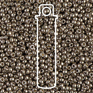 11/0 Miyuki Round Seed Beads (Duracoat Galvanized Pewter)  *approx 23 gram tube