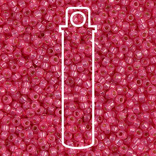 11/0 Miyuki Round Seed Beads (Duracoat Silver Lined Hot Pink)  *approx 24 gram tube
