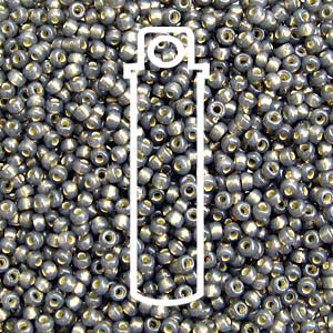 11/0 Miyuki Round Seed Beads (Duracoat Galvanized Grey/ Gray)  *approx 23 gram tube