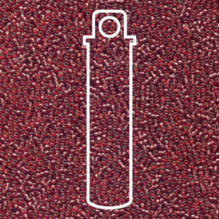 11/0 Miyuki Round Seed Beads (Duracoat S/L Silver Lined Deep Rose)  *approx 23 gram tube