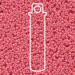 11/0 Miyuki Round Seed Beads (Duracoat Opaque Dyed Bubble Gum)  *approx 23 gram tube