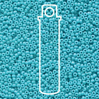 11/0 Miyuki Round Seed Beads (Opaque Duracoat Dyed Ocean)  *approx 23 gram tube