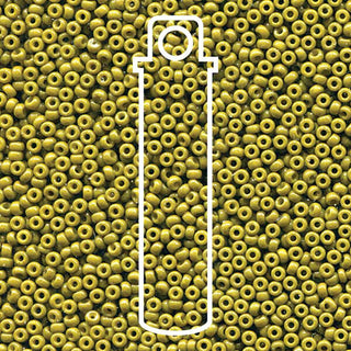 11/0 Miyuki Round Seed Beads (Duracoat Opaque Dyed Olive)  *approx 23 gram tube
