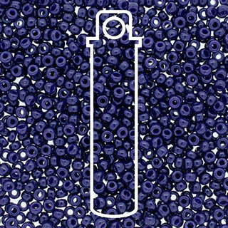 11/0 Miyuki Round Seed Beads (Duracoat Opaque Dark Navy Blue)  *approx 23 gram tube