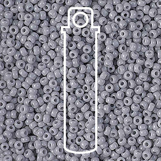 11/0 Miyuki Round Seed Beads (Opaque Cement Grey) . *approx 24 gram tube
