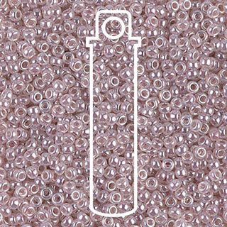 11/0 Miyuki Round Seed Beads  (Light Amethyst Ceylon)  *approx 23 gram tube