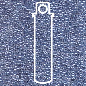 11/0 Miyuki  Round Seed Beads (Dark Sky Blue Ceylon)  *approx 24 gram tube