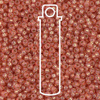 11/0 Miyuki Round Seed Beads  (Dyed Salmon)  *approx 22.5 gram tube