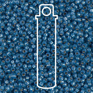 11/0 Miyuki  Round Seed Beads (Dark Sky Blue)  *approx 24 gram tube