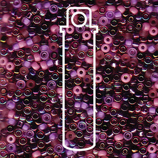 11/0  Miyuki Seed Beads  (Mix Lilacs)  *approx 24 gram tube