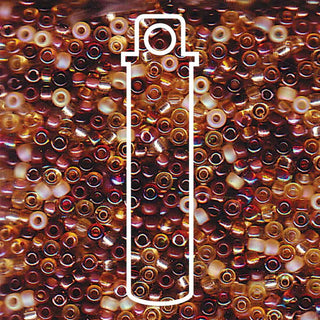 11/0  Miyuki Seed Beads  (Mix Wheatberry)  *approx 24 gram tube