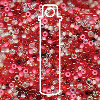 11/0  Miyuki Seed Beads  (Mix Strawberry Fields)  *approx 24 gram tube