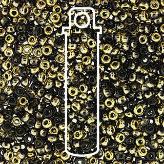 11/0 Seed Beads.  Unions (BLACK CALIFORNIA Night) *24 gram TUBE